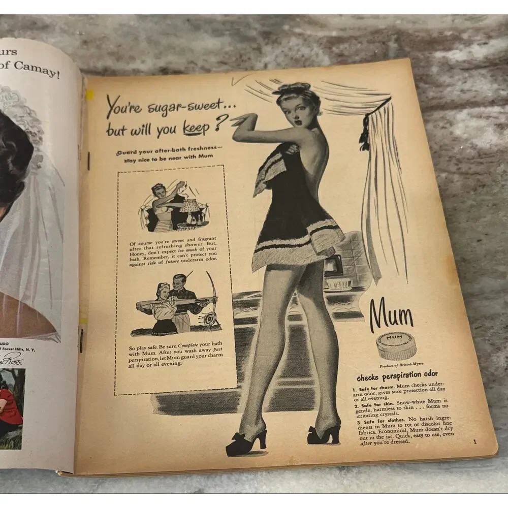 Vtg Screen Romances Magazine Aug. 1947 Joan Crawford Ads Movies +